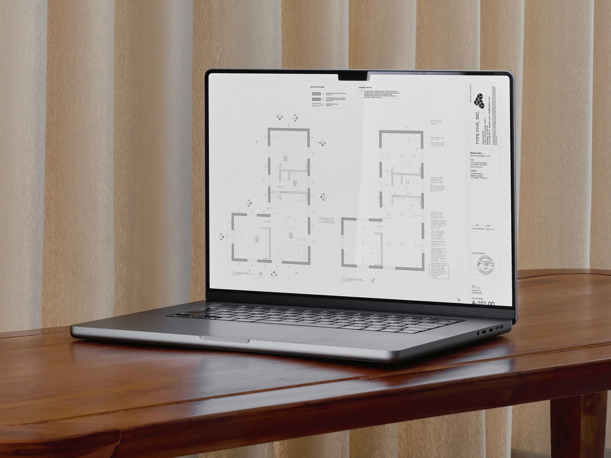 Type Five digital permitting technology generating precise architectural plans and technical drawings for streamlined approval process